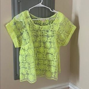 Neon Yellow Blouse